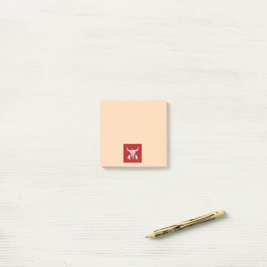 Red Ghost Dance Buffalo Tan Note Pads (Op bureau)