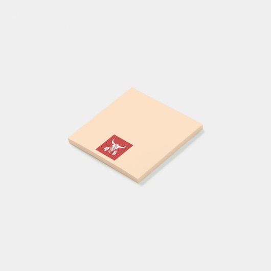 Red Ghost Dance Buffalo Tan Note Pads (Schuin)