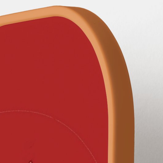 Red Ghost Dance Buffalo tan pickleball paddle (Links Detail)