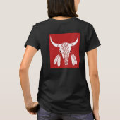 Red Ghost Dance Buffalo vrouwen zwart T-shirt teru (Achterkant)