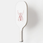 Red Ghost Dance Buffalo witte pickleball peddel Paddle (Links)