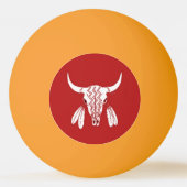 Red Ghost Dance Buffalo yg 1 ster pingpongbal (Voorkant)