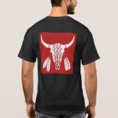 Red Ghost Dance Buffalo zwart t-shirt achteraan (Achterkant)