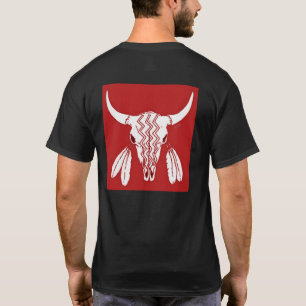 Red Ghost Dance Buffalo zwart t-shirt achteraan