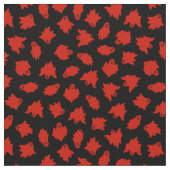 Red Ghost Happy Halloween Modern Stof (Close Up)