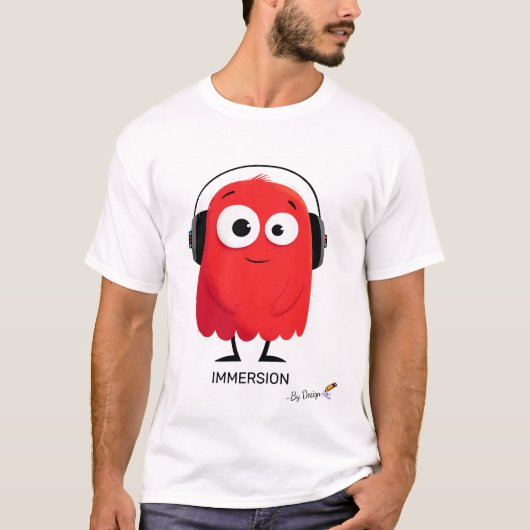 Red Ghost-Shirt | ONDERDOMPELING - door ontwerp |  T-shirt (Voorkant)
