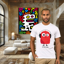 Red Ghost-Shirt | ONDERDOMPELING - door ontwerp |  T-shirt