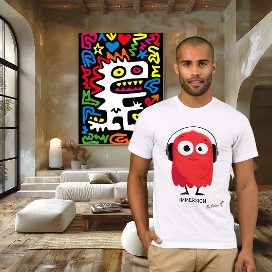 Red Ghost-Shirt | ONDERDOMPELING - door ontwerp |  T-shirt