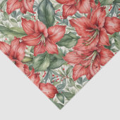 Red Giant Amaryllis Holiday Tissuepapier (Detail)