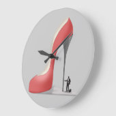 Red Giant Business Stiletto Cartoon Grote Klok (Hoek)