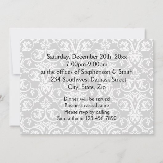 Red Gift Bow Vakantie Party Uitnodiging (Achterkant)