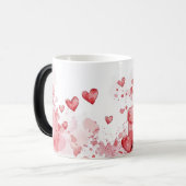 Red Gift & Roses Valentines Magische Mok (Voorkant links)