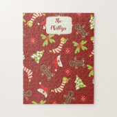 Red Gingerbrood Man Glee Legpuzzel (Verticaal)