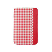 Red Gingham Bath Mat (Voorkant Verticaal)
