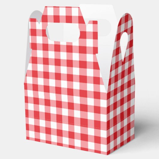 Red Gingham Bedankdoosjes (Geopend)