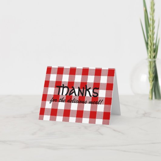 Red Gingham Bedankt (Voorkant)