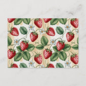 Red Gingham Berry Diapper Raffle Informatiekaartje (Achterkant)