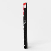 Red Gingham Black Polka Dot iPhone 5 Hoesje (Achterkant/links)