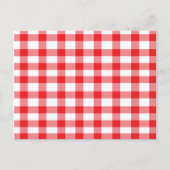 Red Gingham Briefkaart (Voorkant)