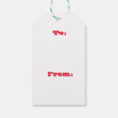 Red Gingham Cadeaulabel (Achterkant)