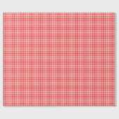 Red Gingham Cadeaupapier (Vlak)
