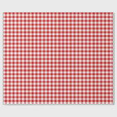 Red Gingham Cadeaupapier (Vlak)
