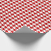 Red Gingham Cadeaupapier (Hoek)