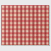 Red Gingham Cadeaupapier (Vlak)