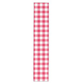Red Gingham Check Pattern Medium Tafelloper (Voorkant)