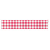 Red Gingham Check Pattern Medium Tafelloper (Horizontaal)