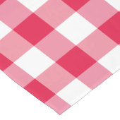 Red Gingham Check Pattern Medium Tafelloper (Hoek)