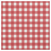 Red Gingham Check Stof (Swatch)