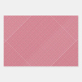 Red Gingham Checks Design Inpakpapier Vel (Voorkant)