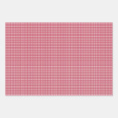 Red Gingham Checks Design Inpakpapier Vel (Voorkant)
