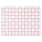 Red Gingham Christmas Pattern Tafelkleed (Voorkant (Horizontaal))
