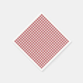 Red Gingham Country Christmas Vrijgezellenfeest Servet (Hoek)