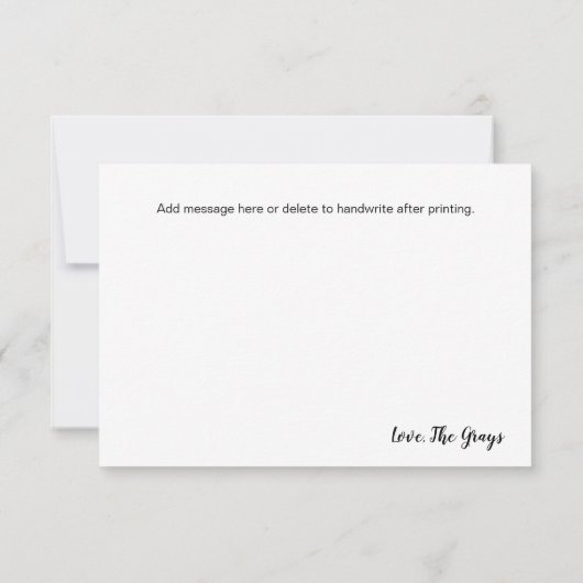 Red Gingham Dank u rustieke houten event douche Bedankkaart (Achterkant)