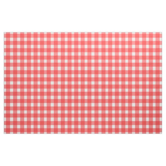 Red Gingham Design Stof (Yard (91,4 cm))