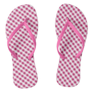 Red Gingham Design Teenslippers