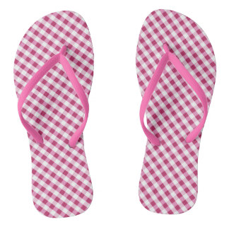 Red Gingham Design Teenslippers