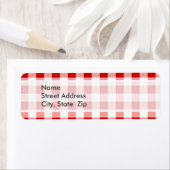 Red Gingham Etiket (Insitu)