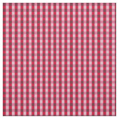 Red Gingham Fabric Stof (Swatch)