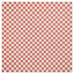 Red Gingham Fabric Stof