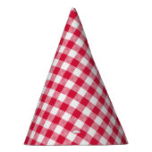 Red Gingham Feesthoedjes (Rechts)
