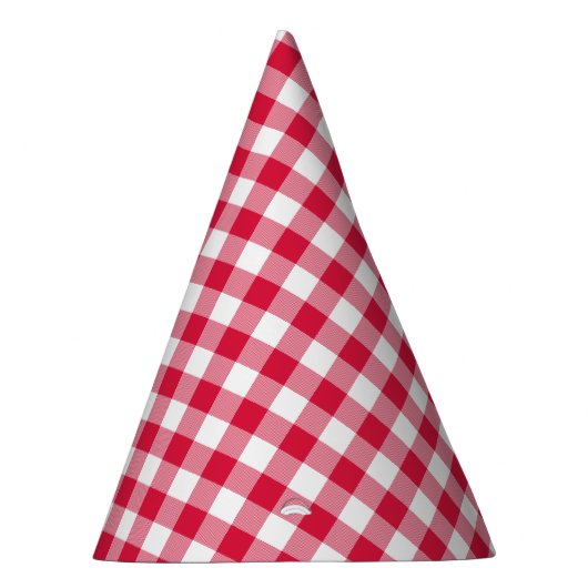 Red Gingham Feesthoedjes (Rechts)