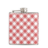 Red Gingham Flask Heupfles (Voorkant)
