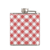 Red Gingham Flask Heupfles (Achterkant)