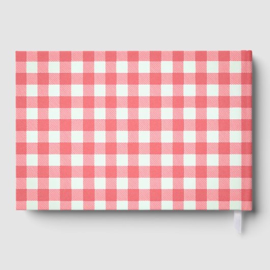 Red Gingham Fresh voor het Vrijgezellenfeest Gastenboek (Achterkant)