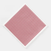 Red Gingham geruit geplakt patroon Servet (Hoek)