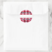 Red Gingham Hand Made Label (Tas)